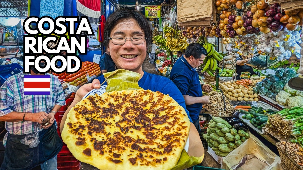 First Time in Costa Rica! 🇨🇷 COSTA RICAN STREET FOOD Tour in San Jose!