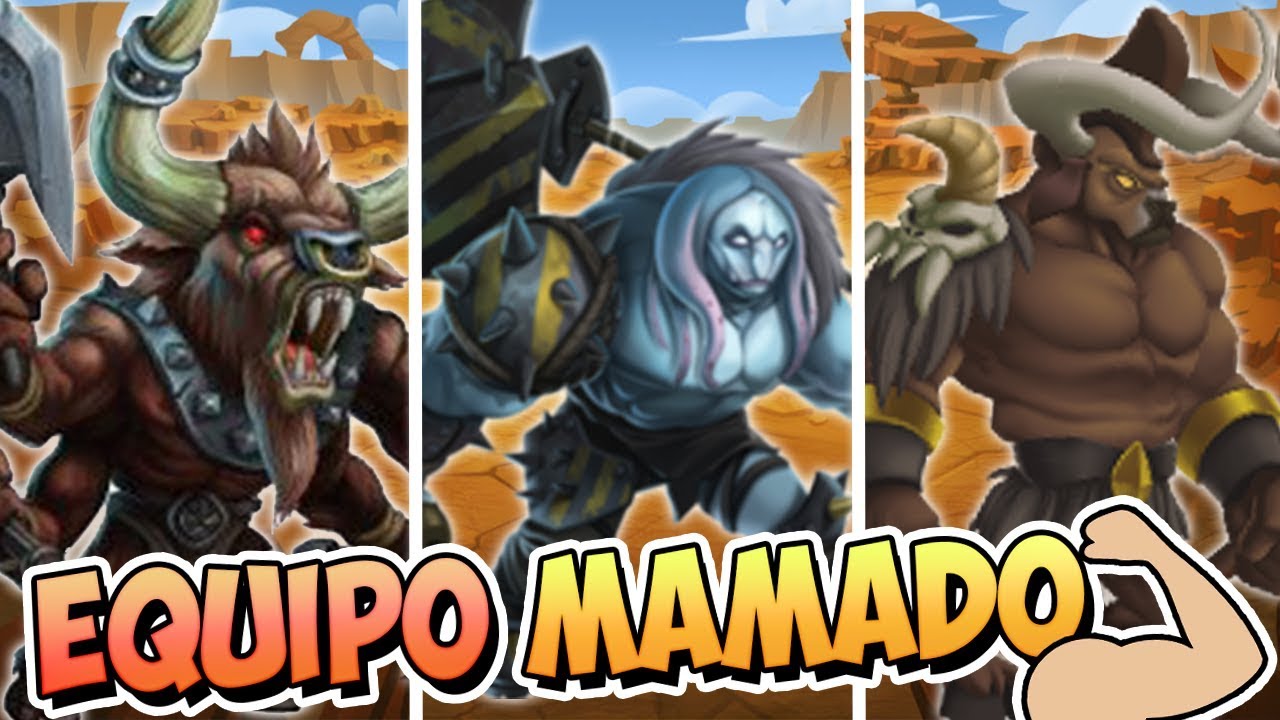 💪 EQUIPO MAMADO 💪 - BUROTGOR + ROXEN + MINOTAURUS - Monster Legends