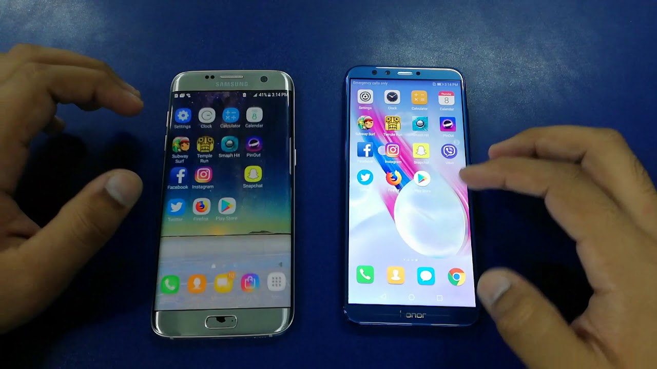 Samsung galaxy s7 edge vs Honor 9 lite - Speed Test Comparison!!!