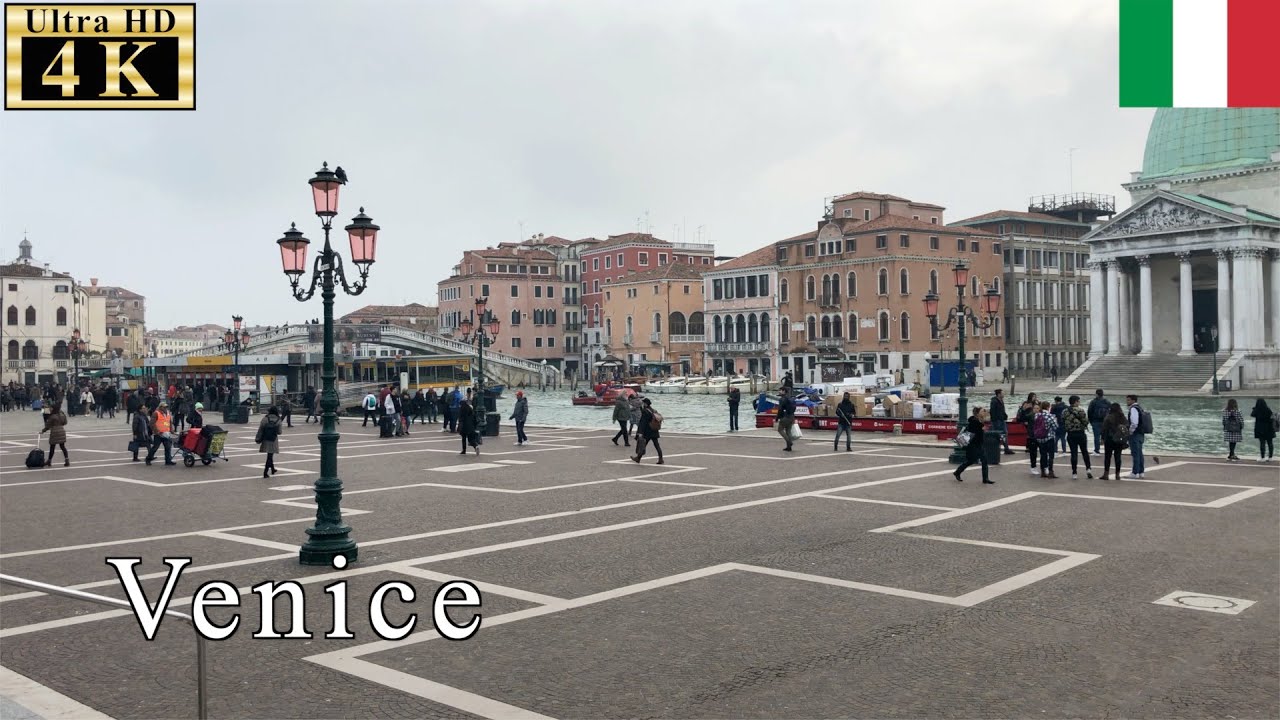 🇮🇹 Venezia Santa Lucia before the emergency - Venice Winter Walk -【4K 60fps】