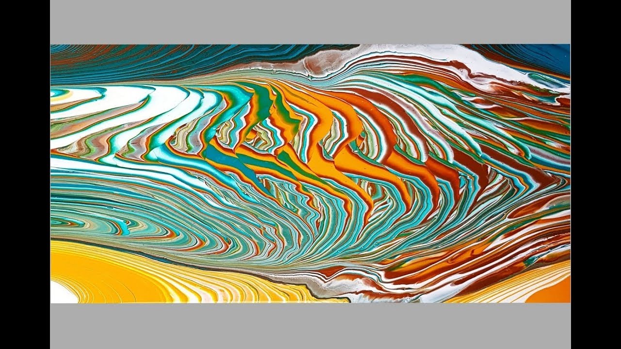 #373 Split Cup Ring Pour Gives A Unique 3D Effect
