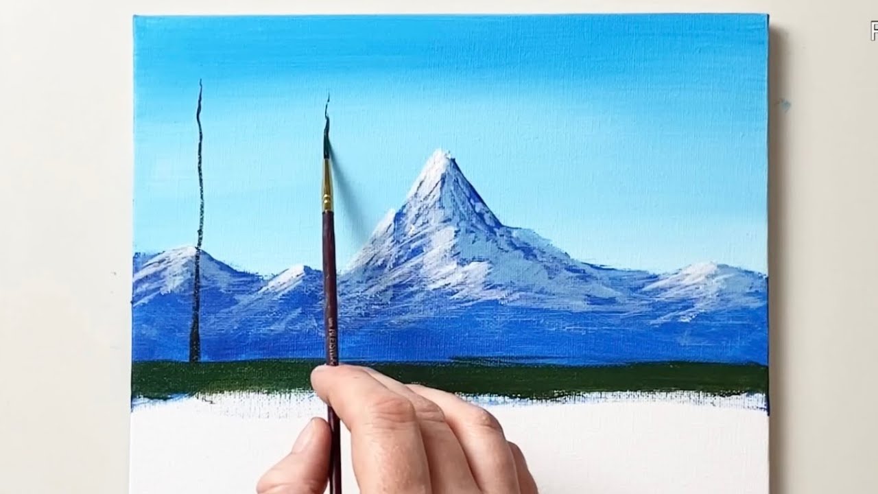 4 Mountain Landscape Painting / Acrylic Painting