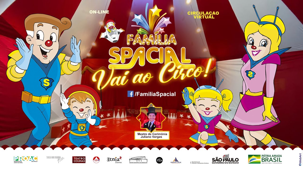 Espetáculo infantil Família Spacial Vai ao Circo