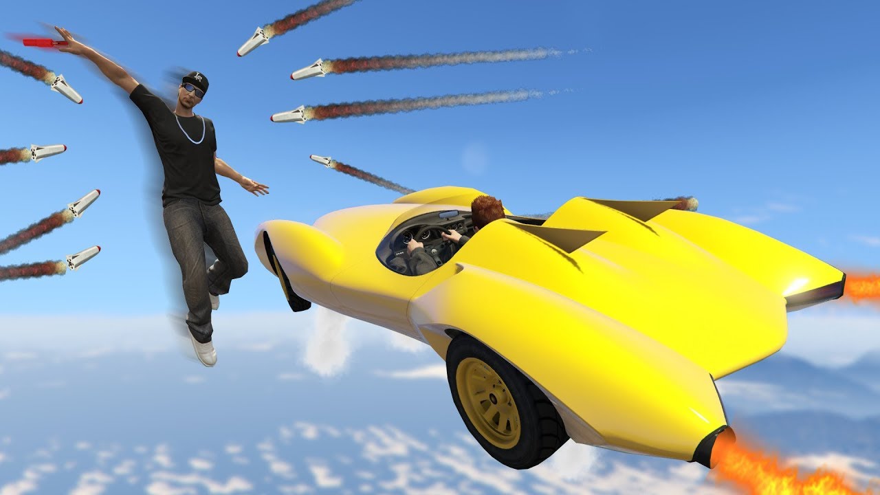 หนีให้รอด!! กับ ด่านรถใหม่กระโดดยิงโครตโกง!! (GTA 5 Online)