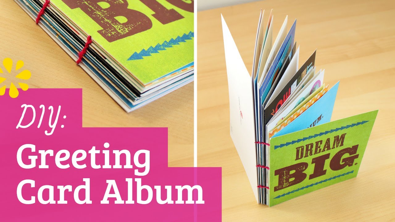 DIY Greeting Card Album - Perfect for Holiday, Birthday or Grad Cards! | Sea Lemon