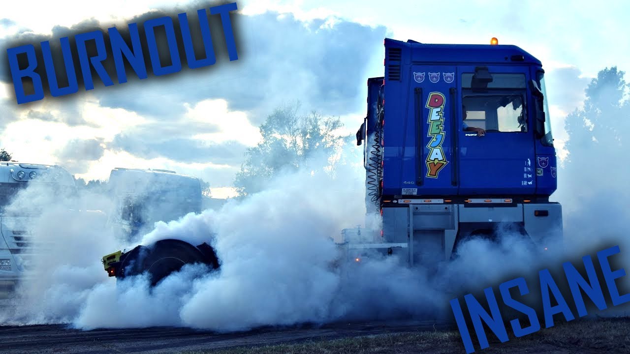 Renault Magnum BURNOUT & DRAG RACING (Deejay)