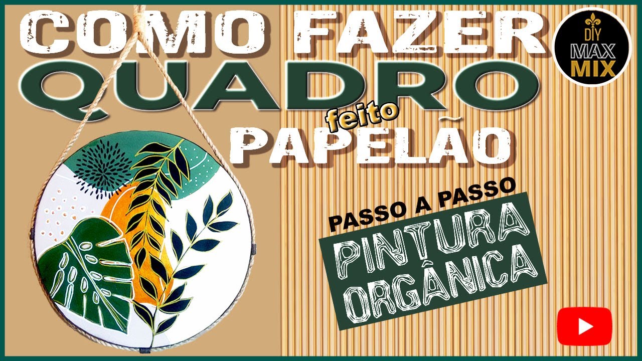 DIY COMO FAZER QUADRO DECORATIVO | FA&Ccedil;A QUADRO F&Aacute;CIL E BARATO #fazerquadrodecorativo