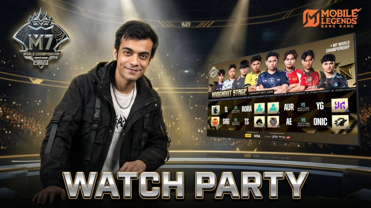 WATCH PARTY : KNOCKOUT STAGE DAY 1 | M7 World Championship | (HINDI)