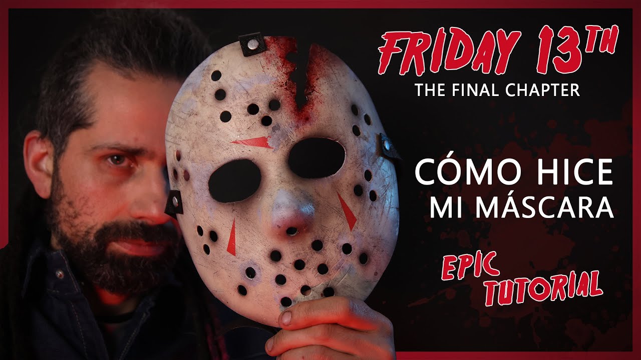 Transformé una MÁSCARA DE JASON de cotillón a NIVEL PRO | Tutorial completo! | Friday 13th Cosplay