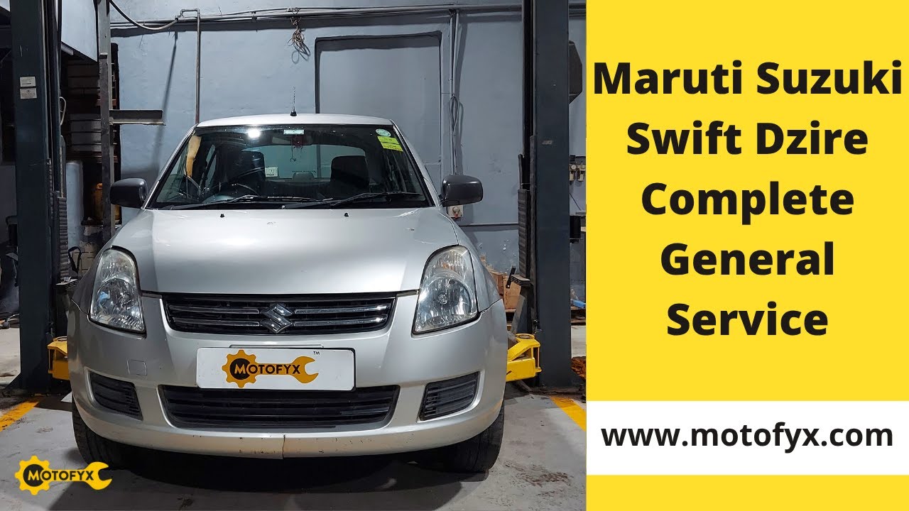 Maruti Suzuki Swift Dzire Car Service By MotoFyx | Expert Technicians  | Genuine Spare Parts