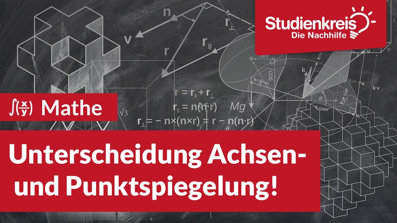 Unterscheidung Achsen- und Punktspiegelung! | Mathe verstehen mit dem Studienkreis