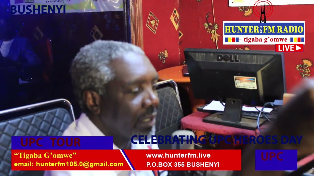 HON JIMMY AKENA UPC PARTY PRESIDENT BEING HOSTED ON HUNTER FM ON HIS TOUR MOBALIZATION AND CELEBRATI