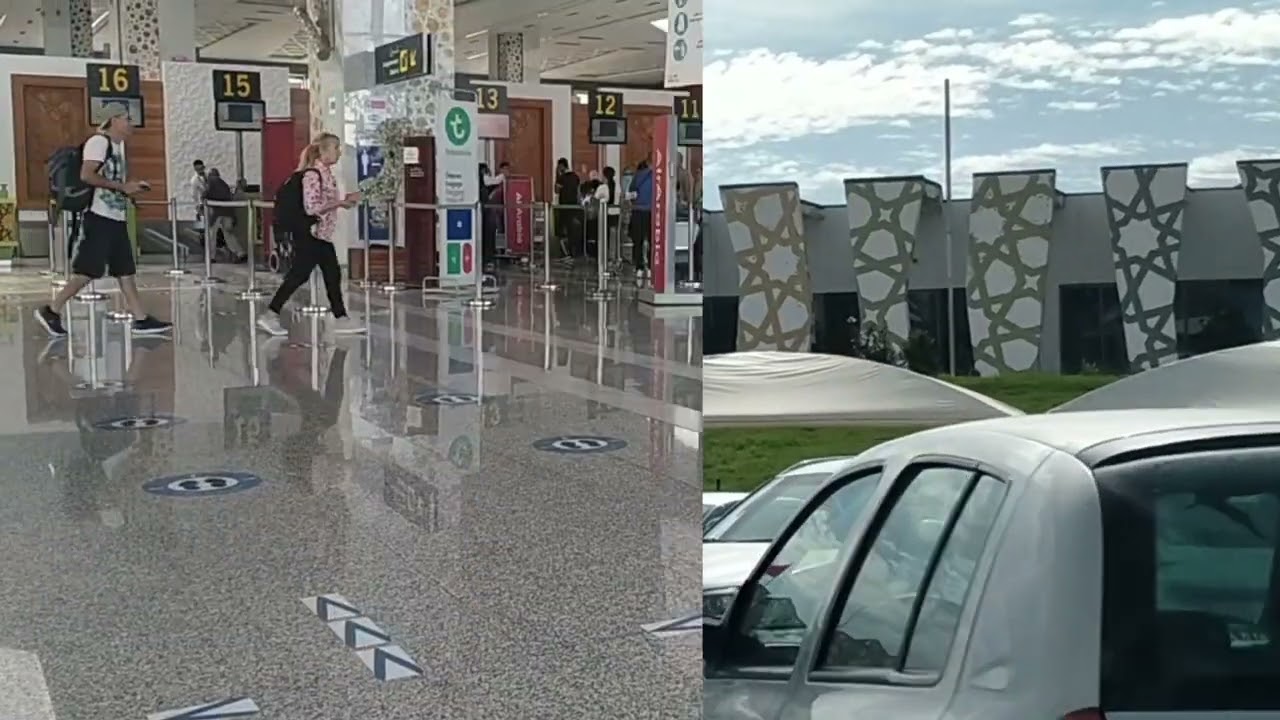 يوم مشمس🌄 وجميل الى مطار ✈️سايس على الطريق السيار،🛣️( Fès)