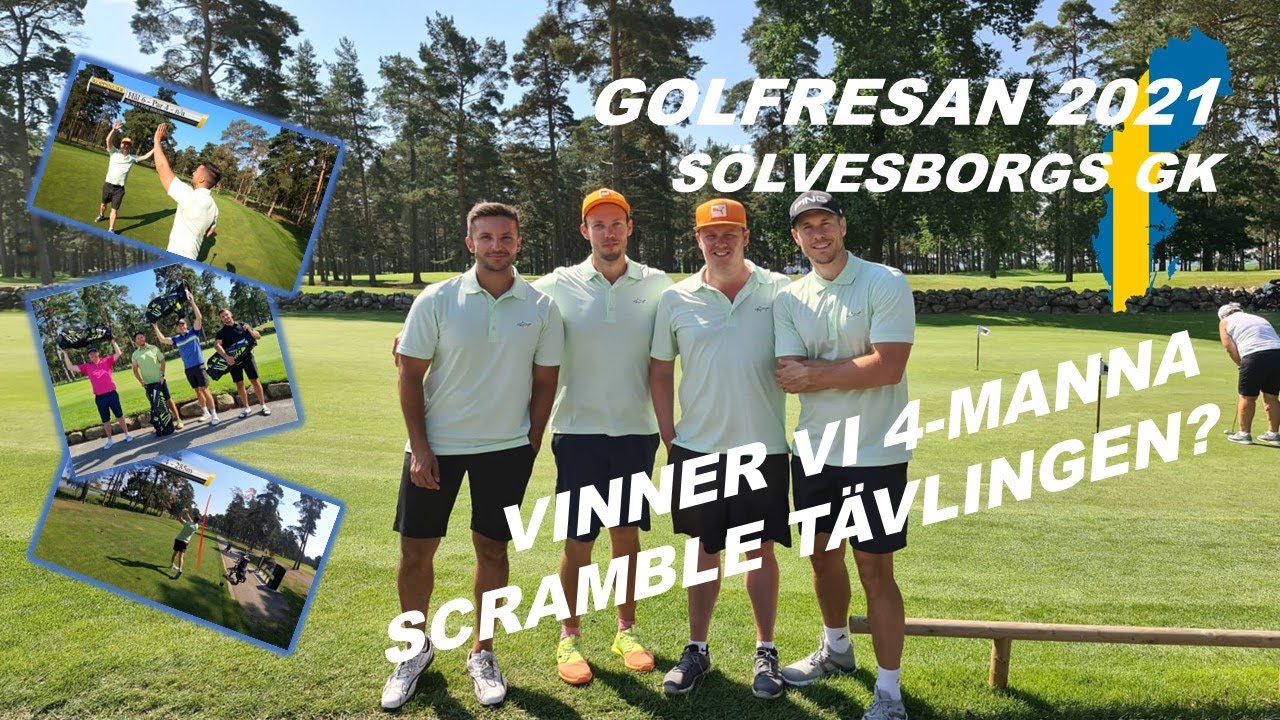 4-manna Scramble på SÖLVESBORGS GK - Golfresan 2021 Vlog #2 - Kan vi vinna hela tävlingen?