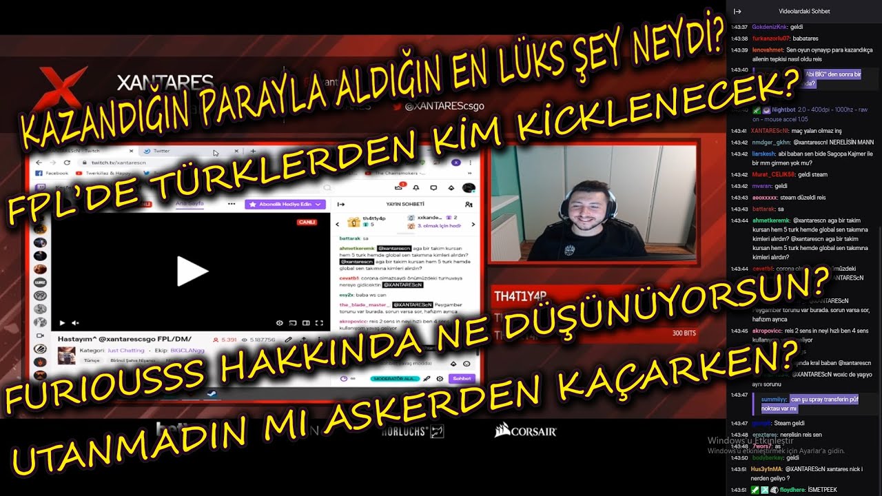 XANTARES SORU CEVAP YAPIYOR! FPL'DEN KİM KİCKLENECEK,ASKERLİK MEVZUSU (with chat)