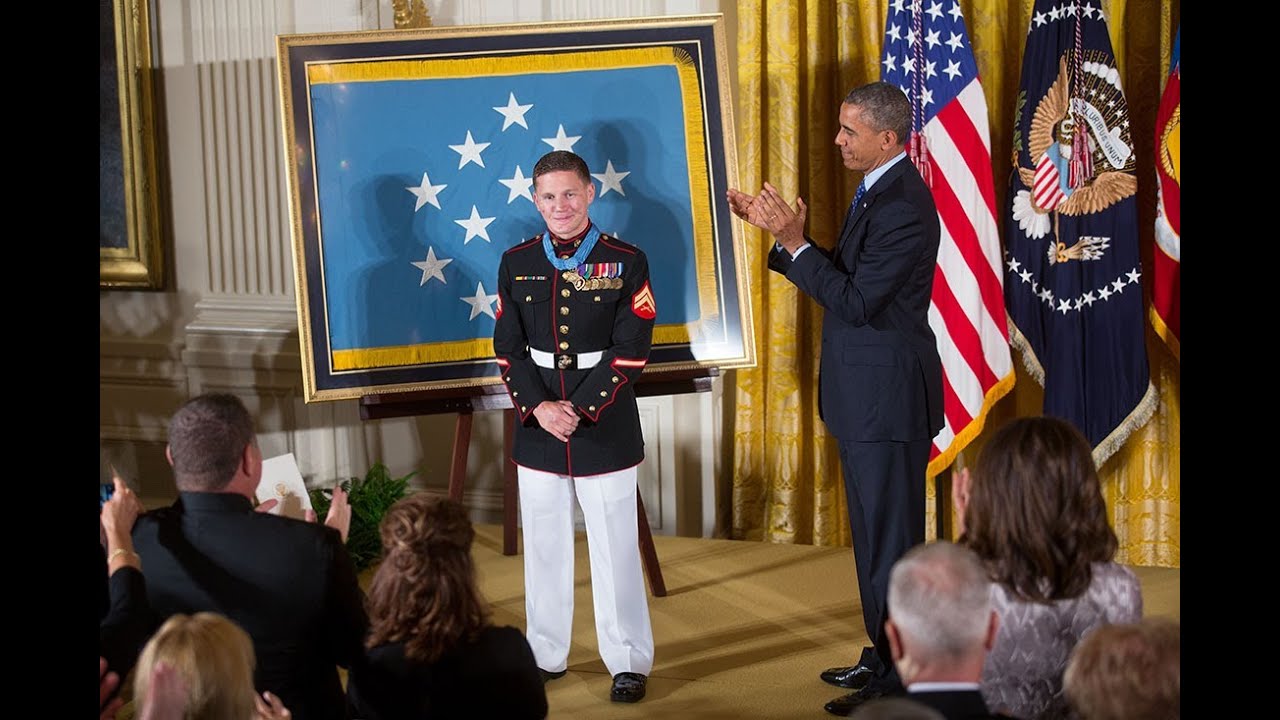 The President Awards the Medal of Honor to Corporal William 