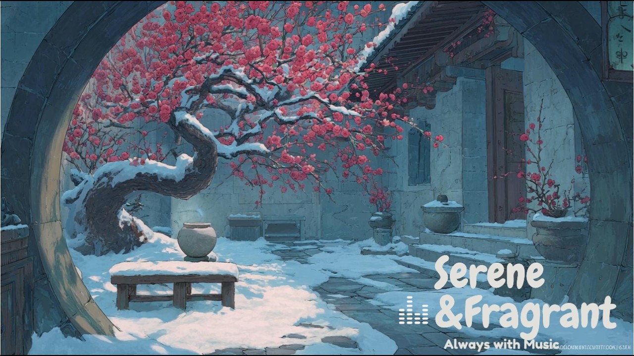 Wintersweet Snowfall 🌸❄️ | Peaceful Study Music for Reading & Deep Focus