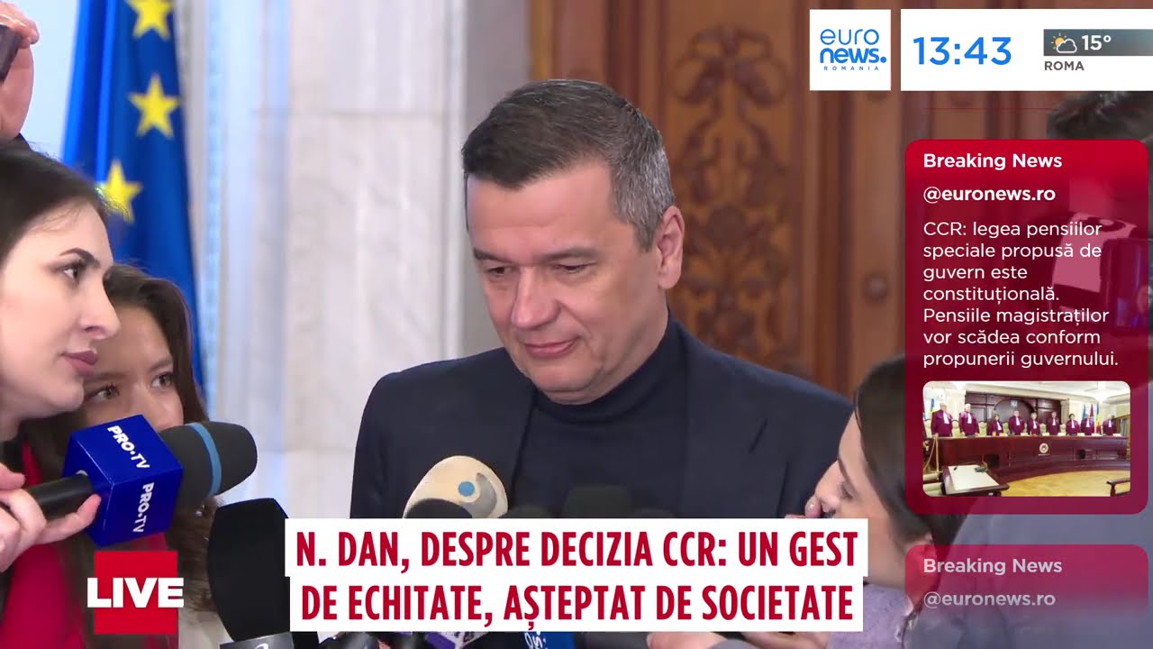 Sorin Grindeanu, după decizia CCR privind pensiile magistraților
