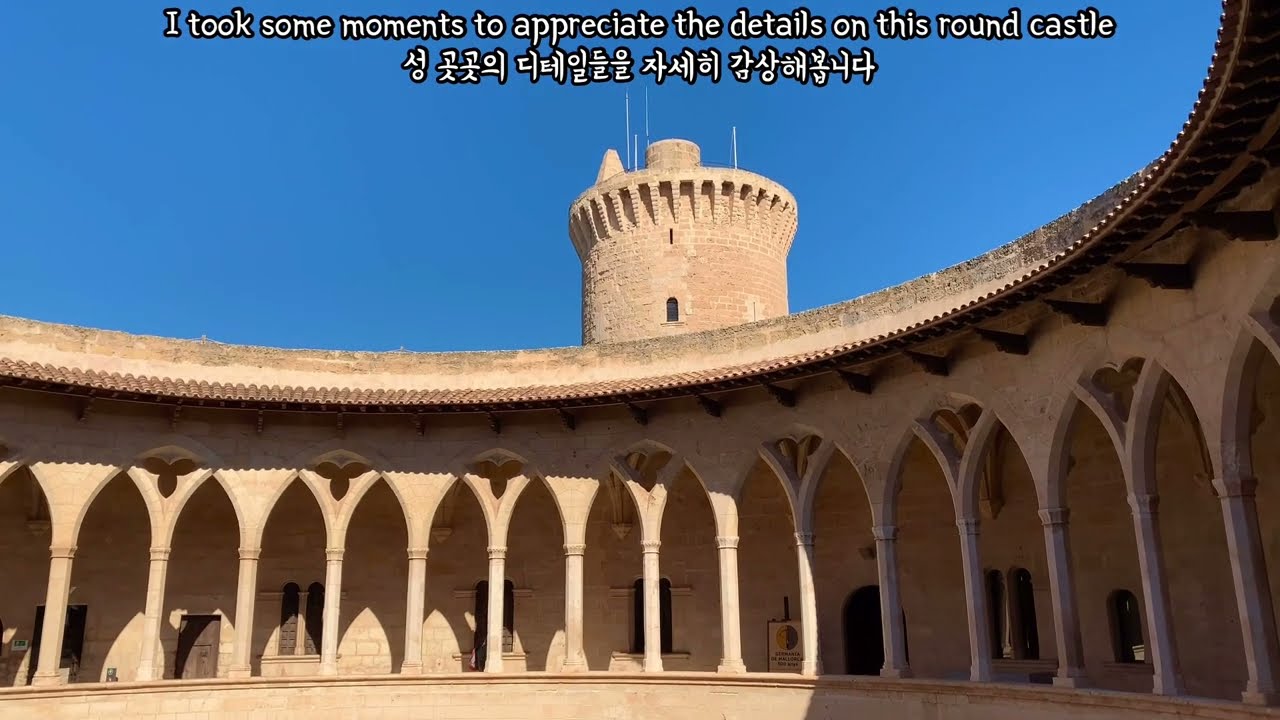 Beautiful Medieval Bellver Castle in Round Shape @ Palma de Mallorca, Spain