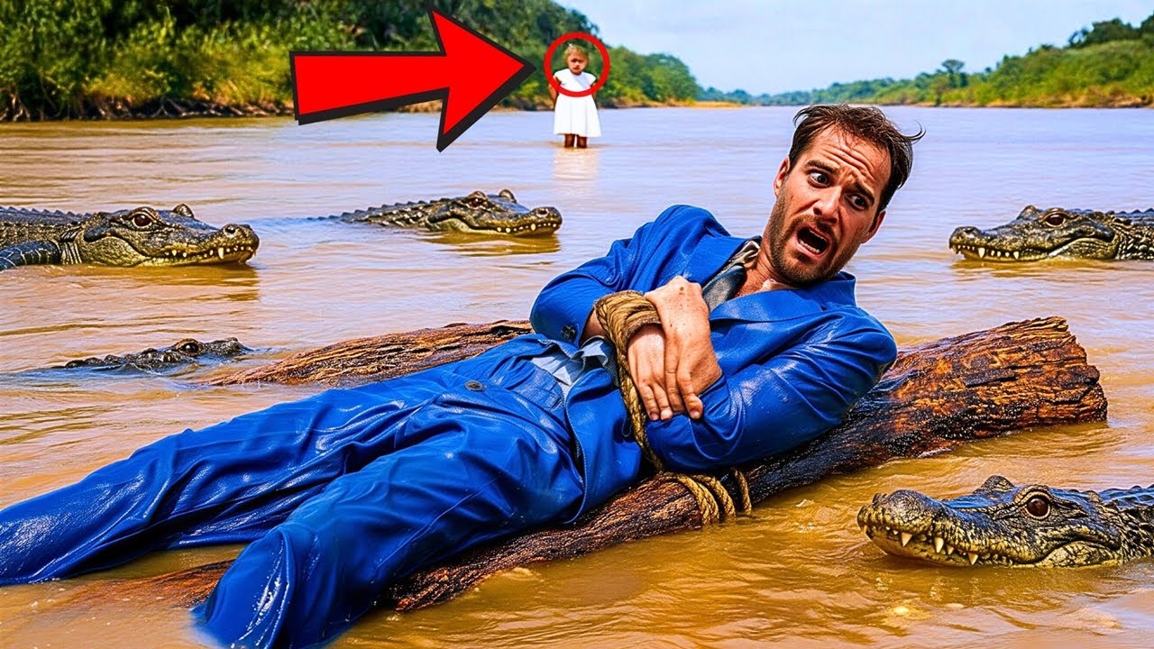 GIRL SEES MILLIONAIRE TIED UP AMID CROCODILES IN THE RIVER, SO SHE DOES THIS...