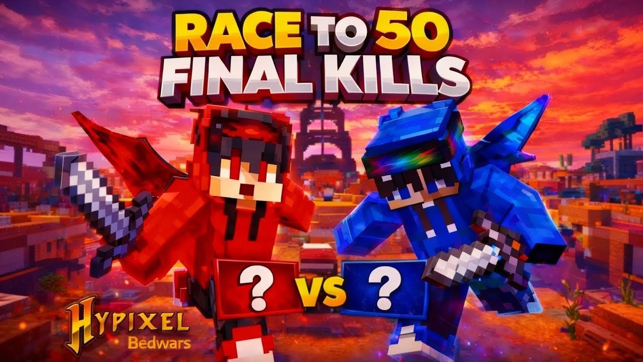 Brother vs Brother Race to 50 Final Kills — Uncut Bedwars Stream