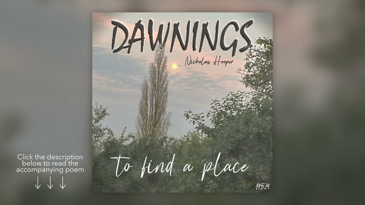 Nicholas Hooper: 'to find a place'