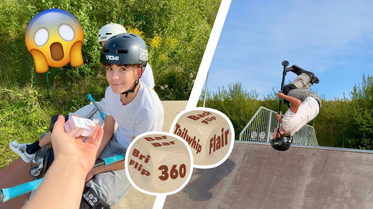 EXTREME WÜRFEL BESTIMMEN UNSERE SCOOTER TRICKS!😱