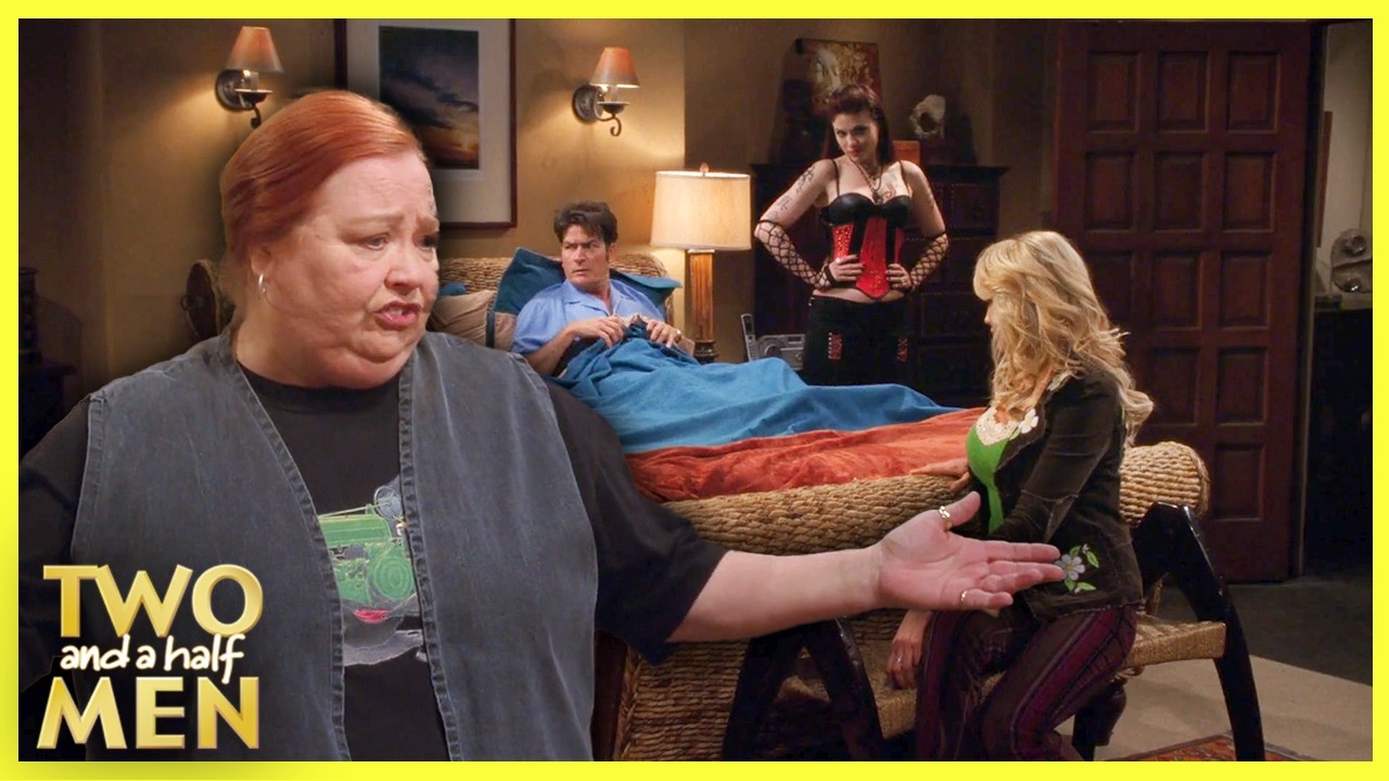Charlie Greens Out with Berta | Two and a Half Men