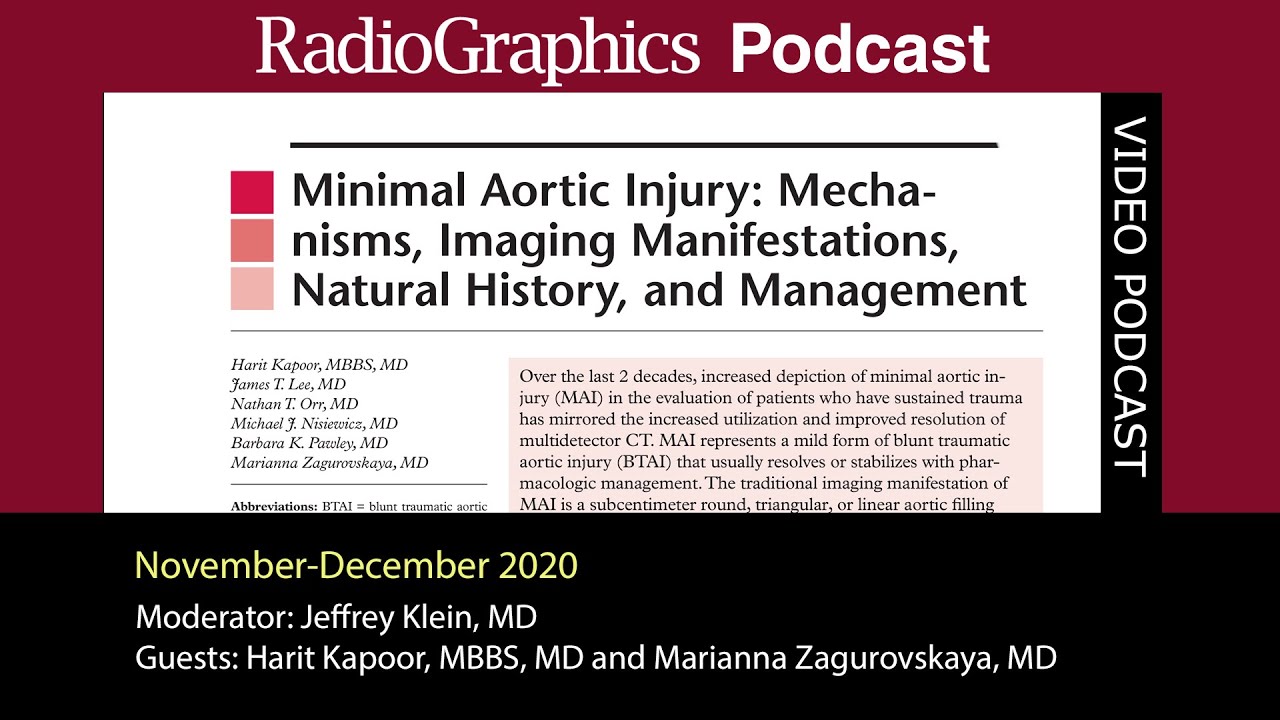 Minimal Aortic Injury: Mechanisms, Imaging Manifestations, Natural History, and Management