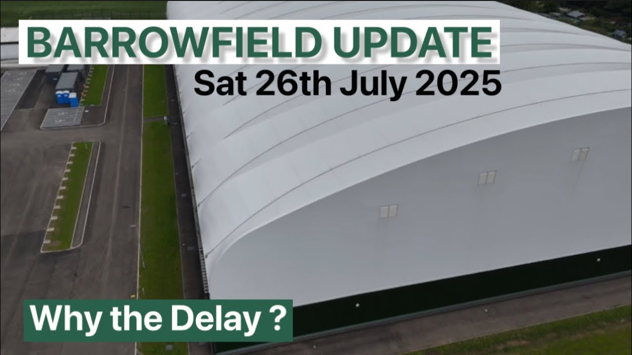 BARROWFIELD UPDATE 26th JULY 2025 ⚽️🤗🚫🎥✅ #drone #audits #scotland #celticfc #glasgow
