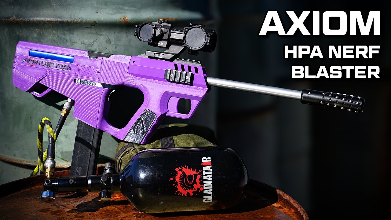 Axiom: Bullpup Semi-Auto HPA Nerf Blaster!
