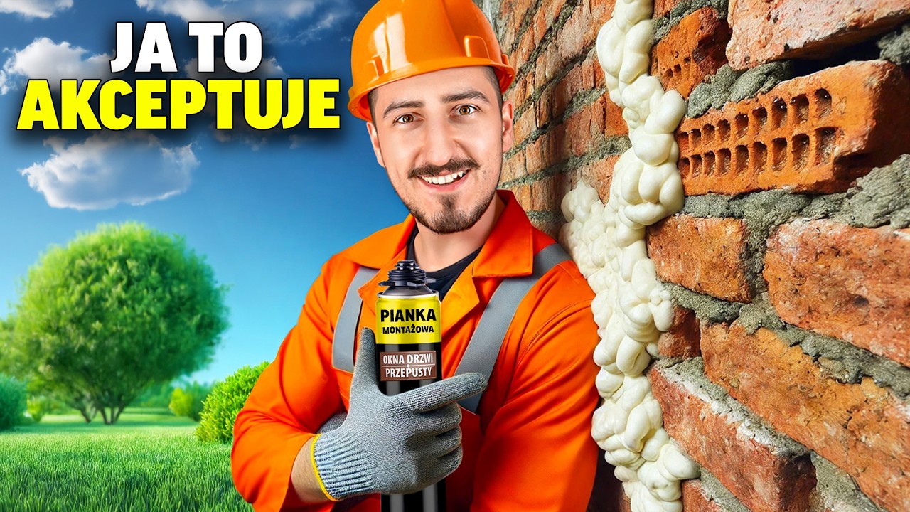 SKLEIŁEM MURY PIANKĄ MONTAŻOWĄ!