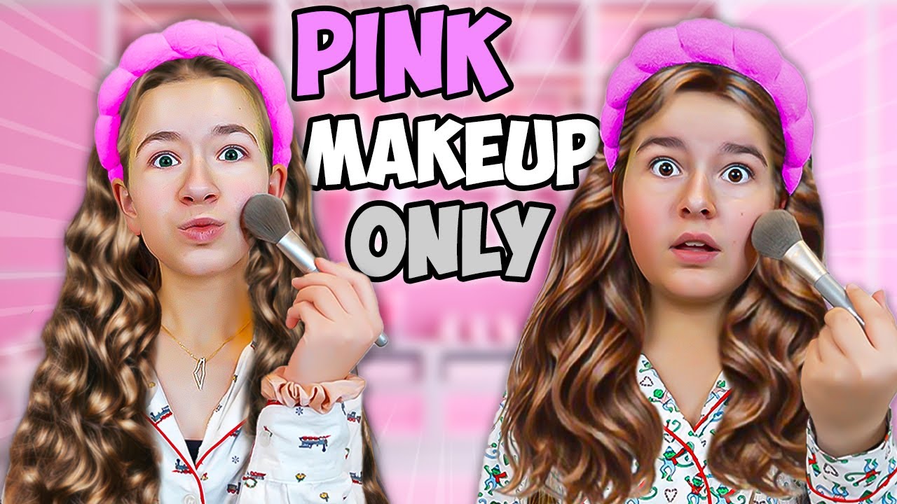 ONLY using Pink 🩷 MAKEUP & SKINCARE