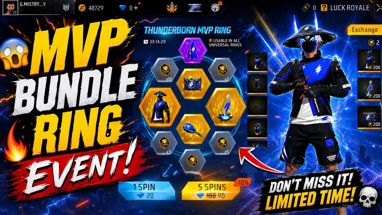 MVP Universal Ring Event Free Fire🤩🔥| Next Universal Ring Event FF💥| Free Fire New Event Tamil 