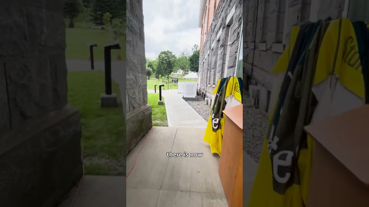See the new Canadian entrance at this iconic border-straddling library