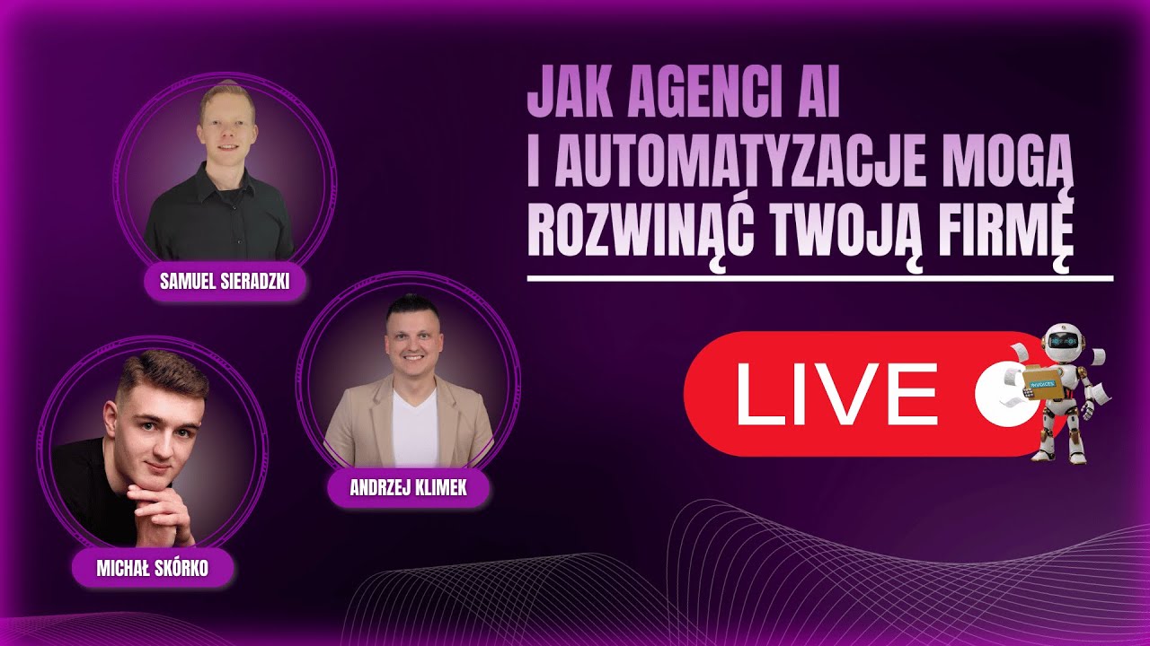 🔴[LIVE] - JAK AGENCI AI I AUTOMATYZACJE MOGĄ ROZWINĄĆ TWOJĄ FIRMĘ - POROZMAWIAJMY O AI...