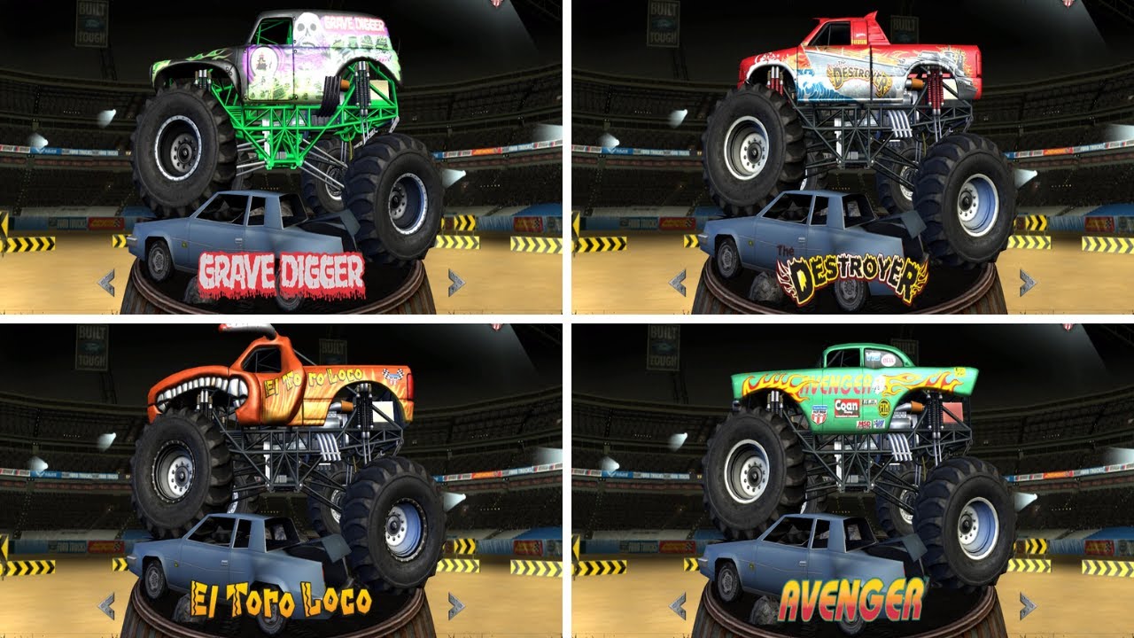 Monster Jam (2007) FULL Monster Truck List (PS2, PC, Wii, Xbox 360)