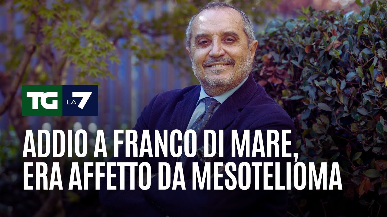 Addio a Franco Di Mare, era affetto da mesotelioma