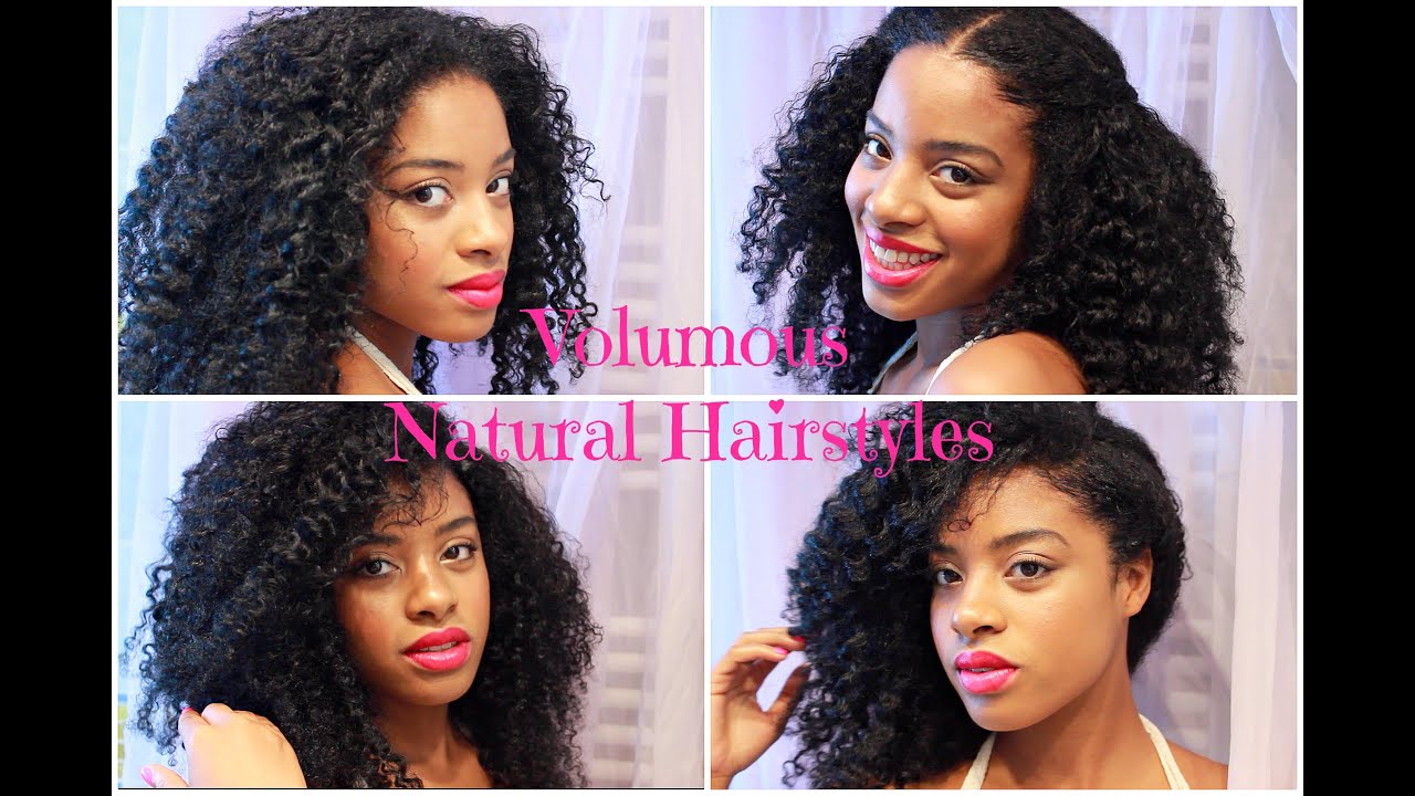 Voluminous Summer Natural Hairstyles Via Afro Kinky Curly Clip-ins