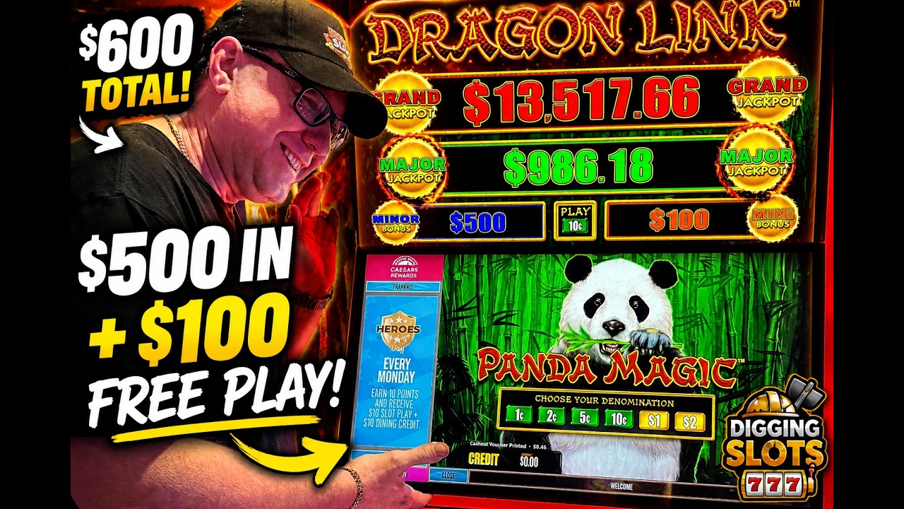 $500 IN + $100 FREE PLAY on DRAGON LINK 🐉💰 | Digging Slots Session