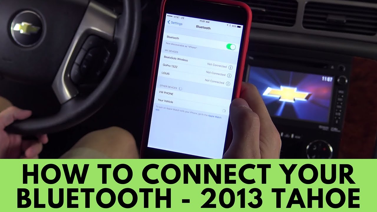 2013 Chevrolet Tahoe: How to Connect Bluetooth