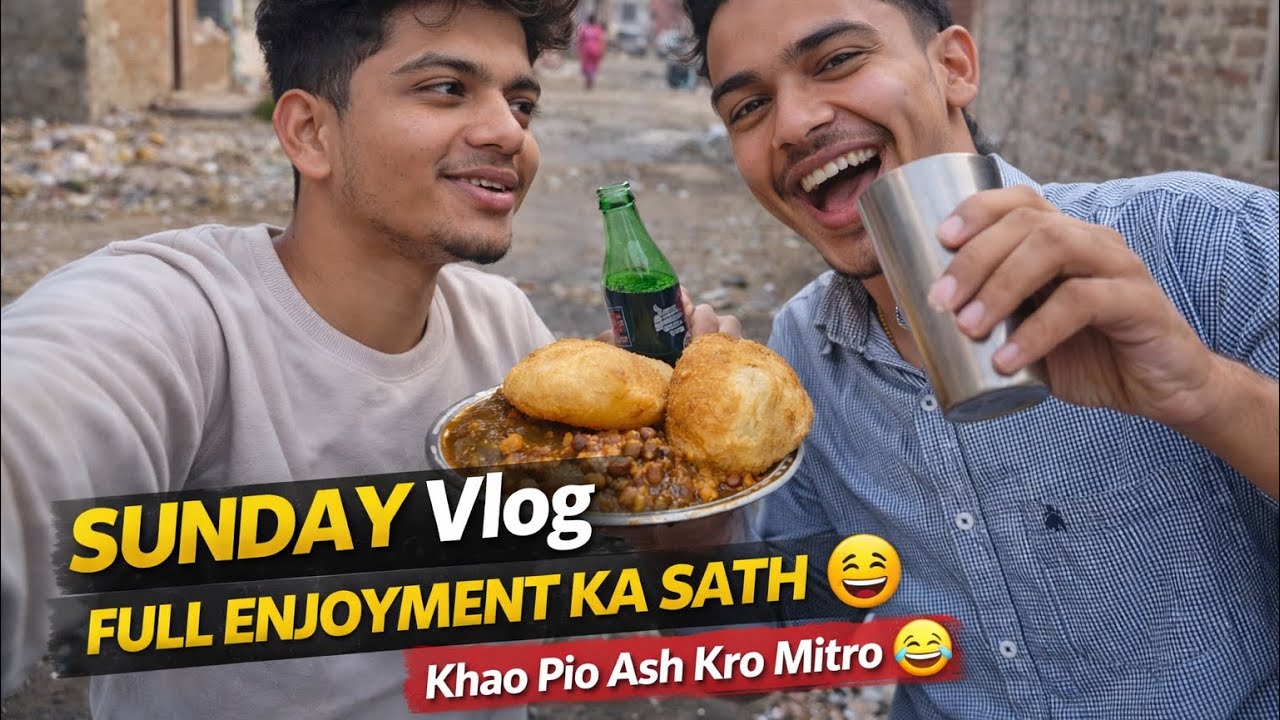 Sunday ho toh aisa ho! 😋Khao, Piyo aur Ash Karo Mitro 😂💛Full Masti • Full Enjoyment • Real Vibes ✨