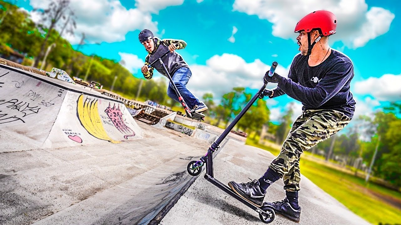 SUPERAMOS NOSSO MEDO NESSE VÍDEO *primeiro role com Patinete na pista*