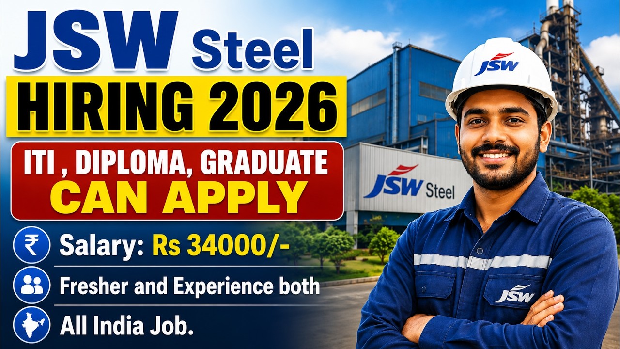JSW Steel Recruitment 2026 | JSW Steel Recruitment 2026 | Private company job Vacancy 2026 |  Job