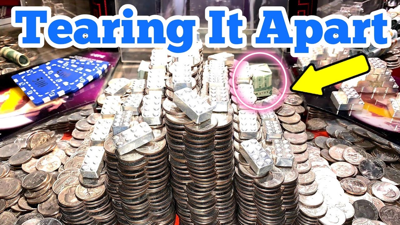 HE WAS TEARING IT APART ... Inside The High Limit Coin Pusher Jackpot WON MONEY ASMR