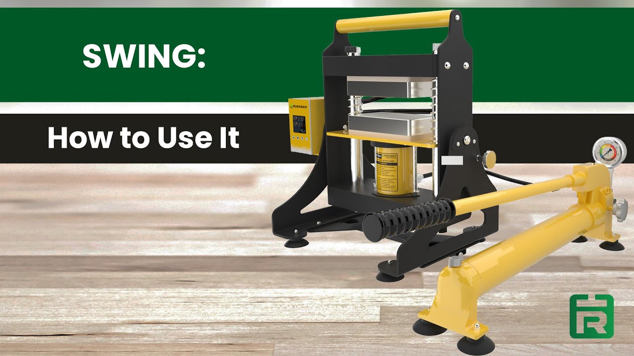 Rosineer SWING 20 Ton Hydraulic Heat Press Machine: How to Use It