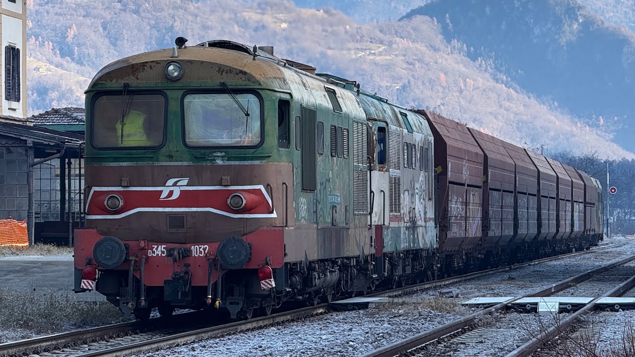 UN TRENO SCHIACCIA BINARI in corsa sulla Valsugana!