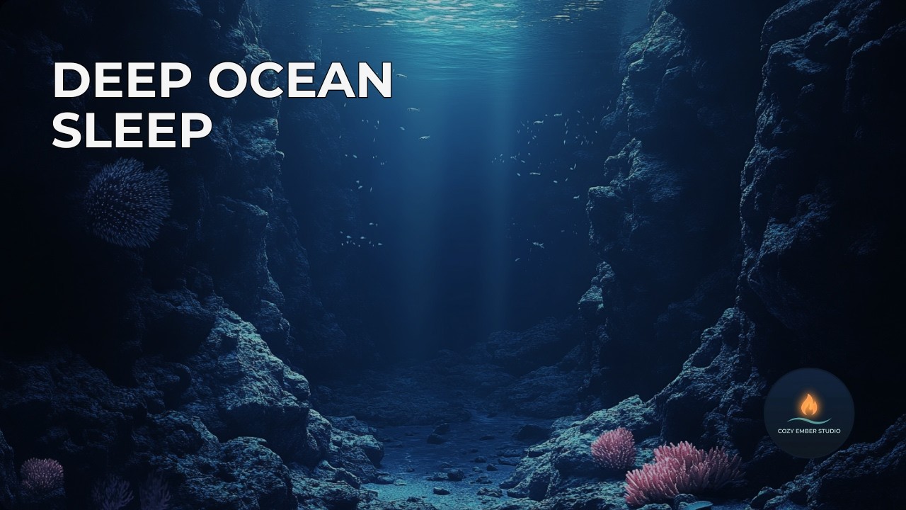 Deep Ocean Night Drift 🌊 6 Hours of Dark Underwater Ambience for Deep Sleep (4K)