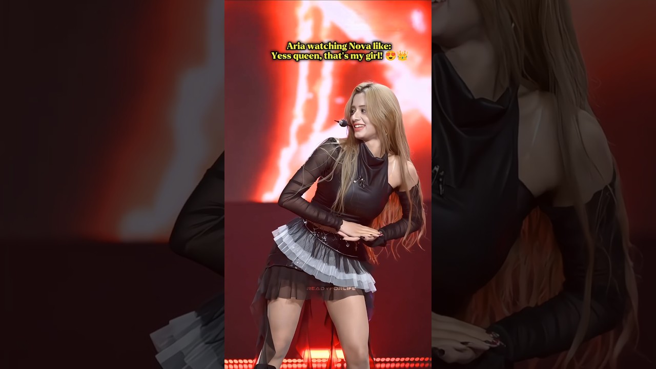 why did Aria do this during Nova ending fairy 🤣 #xin #aria #nova #kpop #fyp