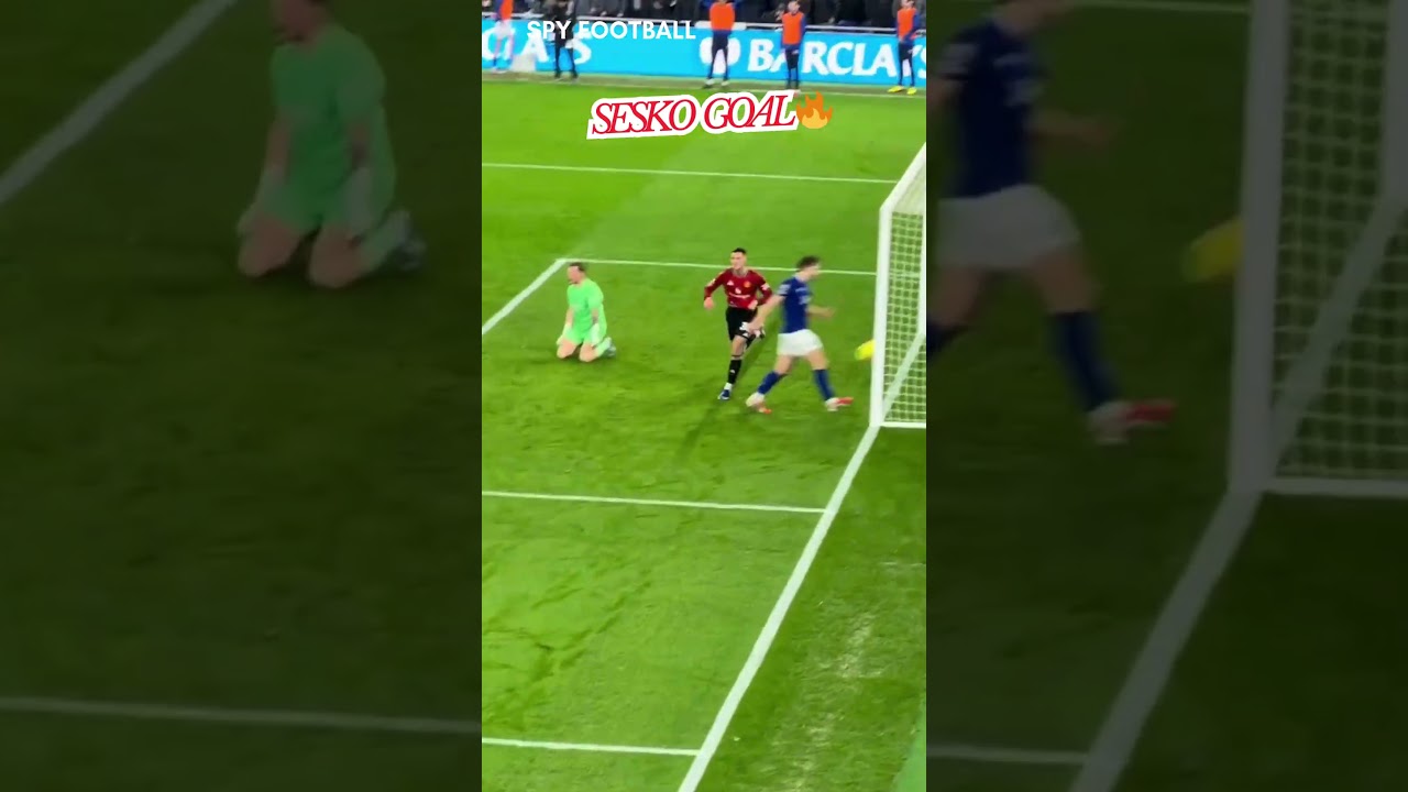 Super Finish! SESKO GOAL VS EVERTON 🔥 #benjaminsesko #manchesterunited #everton